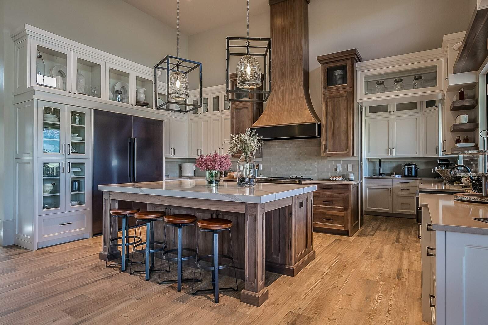 Stunning custom kitchen with cabinets, designed to maximize space and style for your cooking needs.