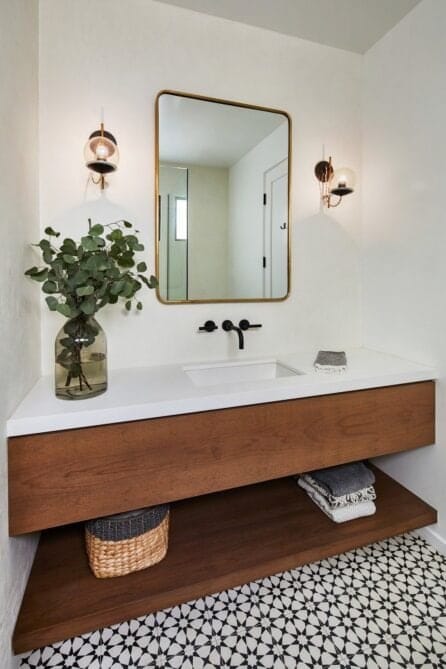 walnut vanity floating designs.